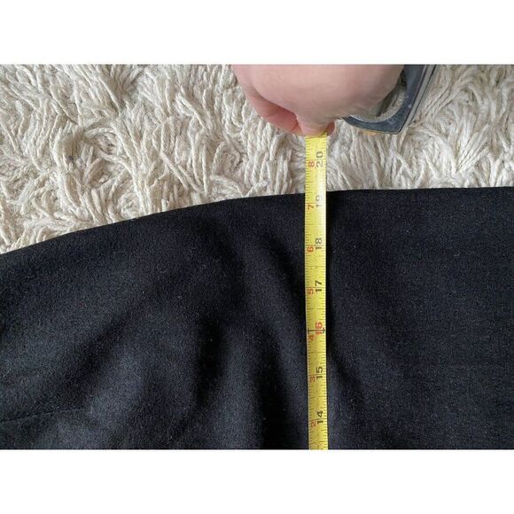 Vintage S. Eisenberg Dress California Black Wool Wiggle Small / Medium Sheath - Picture 6 of 9